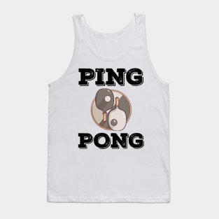 Ping Pong Table Tennis Tabletennis PingPong Yin Yang Ying Tank Top